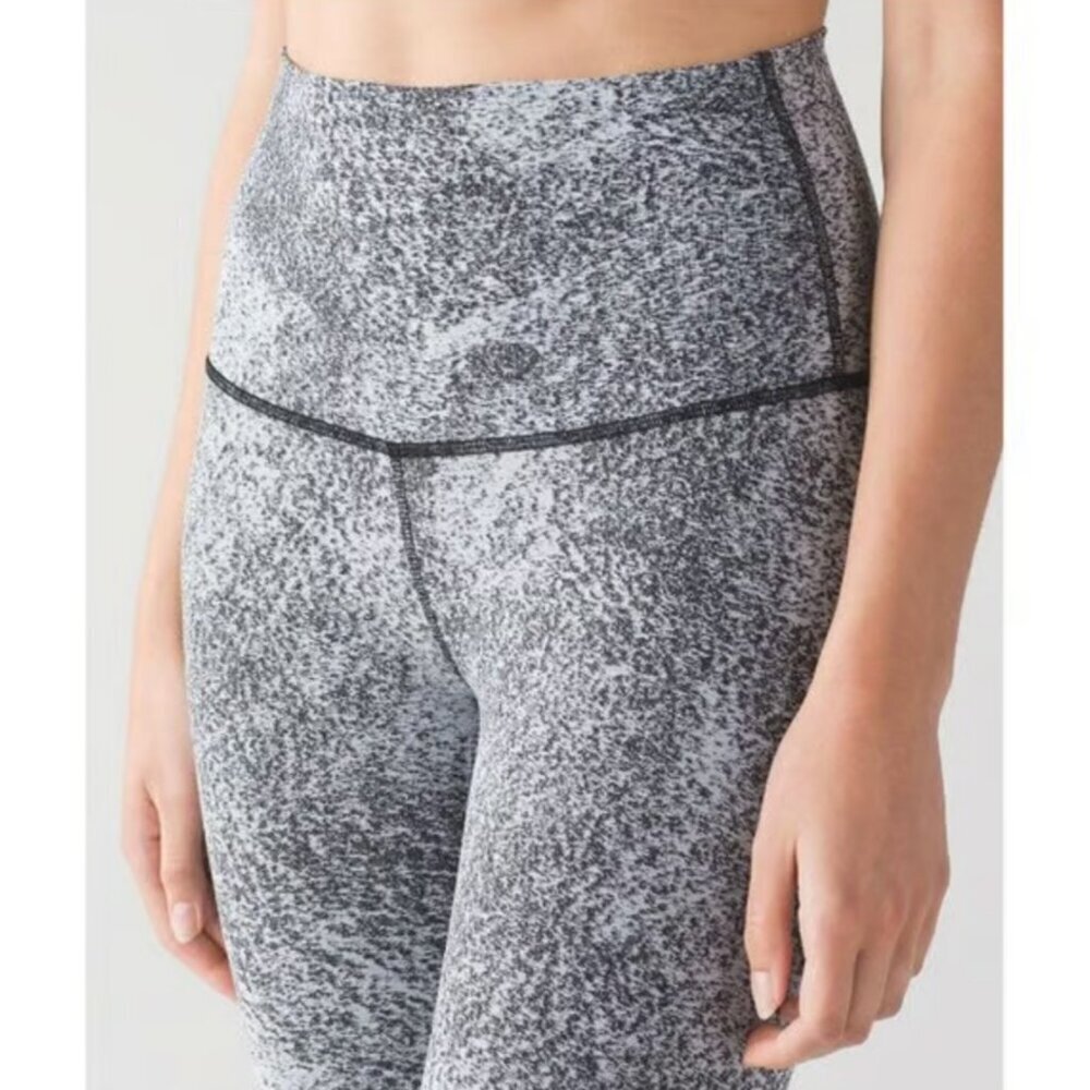 Lululemon Wunder Under Knit Pants Hi-Rise Luon Leggings High Waisted Full Length